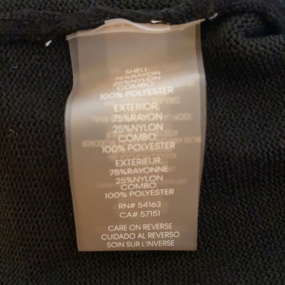 Calvin Klein women cardigan wit ruffle cuffs, size S/CH/P, color black - Picture 6 of 6